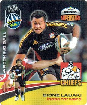 2008 Bluebird Foods Rugby Superstars #16 Sione Lauaki Front